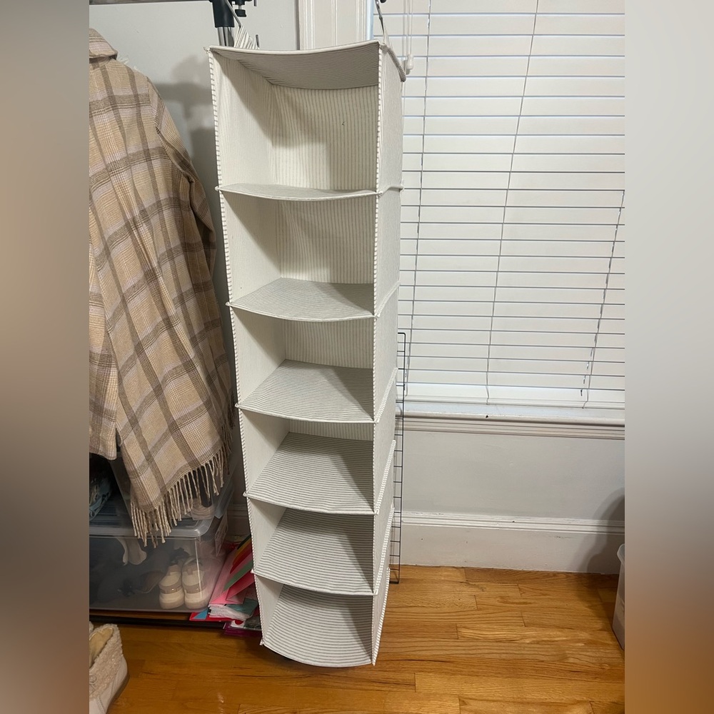 White Hanging Closet Organizer